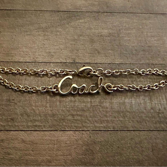 Coach Gold-tone Signature Cursive Script Bracelet 9” - Picture 7 of 7